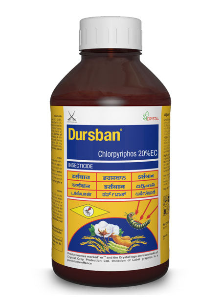 Crystal Dursban Insecticide (Chlorpyriphos 20% EC)